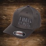 Charcoal I Hate People Hat (FlexFit)