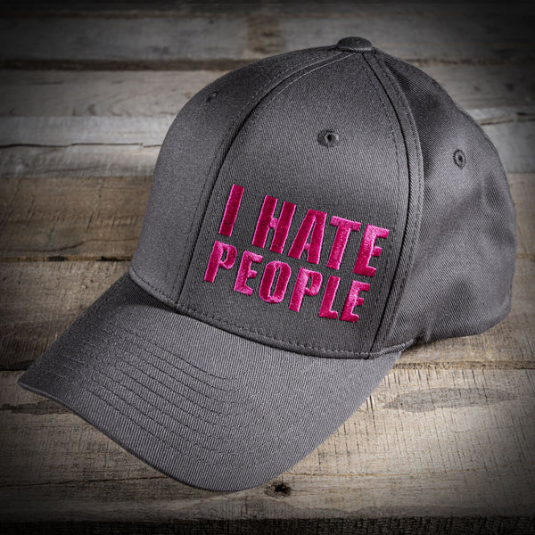 Pink I Hate People Hat (FlexFit)
