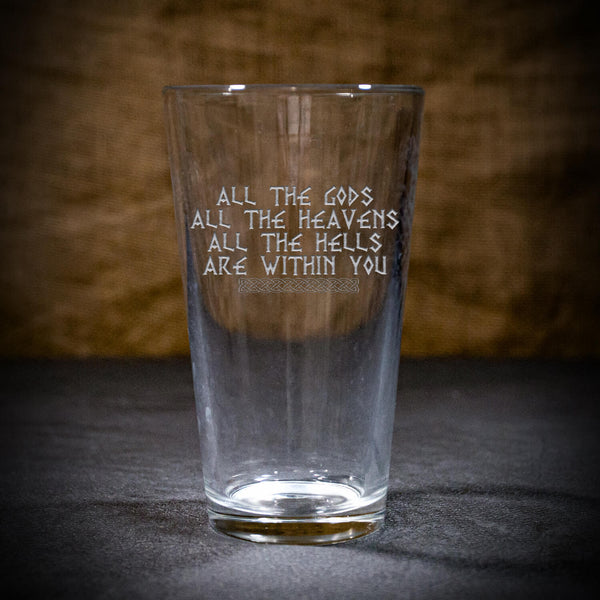 All The Gods Pint Glass