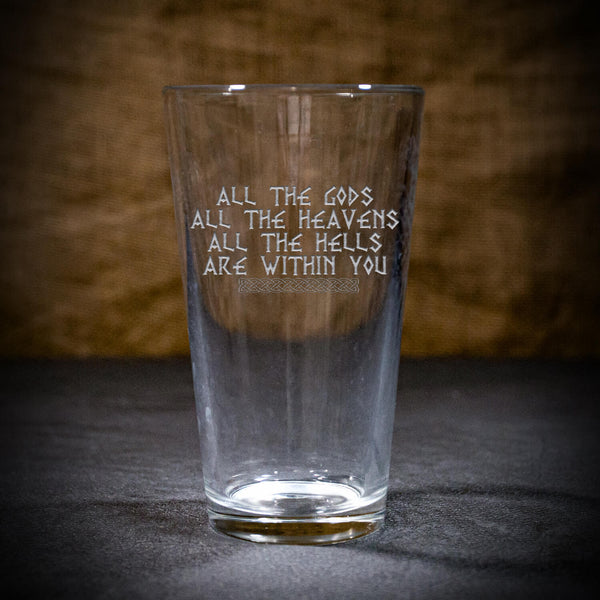 All The Gods Pint Glass