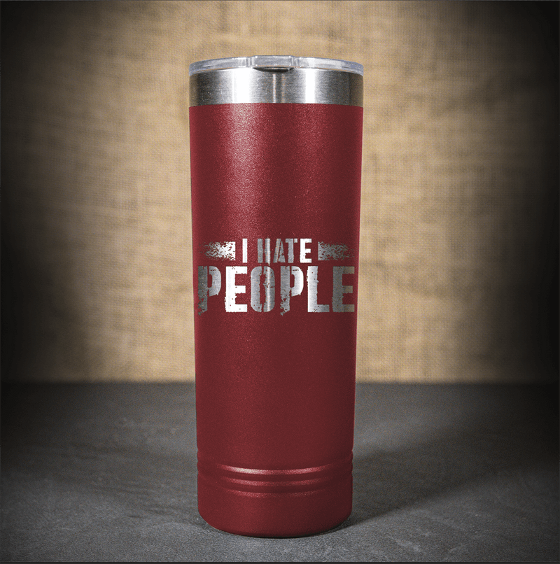 I Hate People Tumbler (Red)