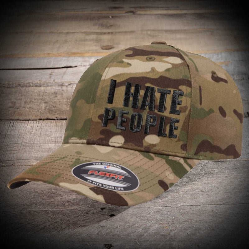 Multicam I Hate People Hat (FlexFit)
