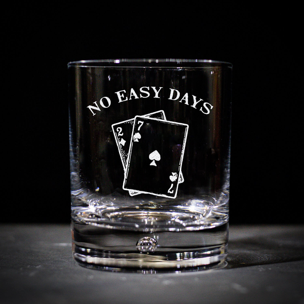 No Easy Days Glass (Crystal)
