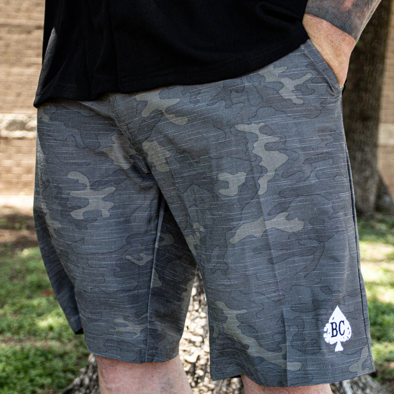 Hybrid Spade Shorts (Subdued Camo)