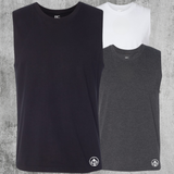 Muscle Tank Set (Black, White, Charcoal)
