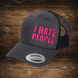 Pink I Hate People Hat (SnapBack)