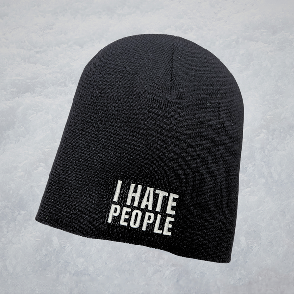 I Hate People Beanie (Black)