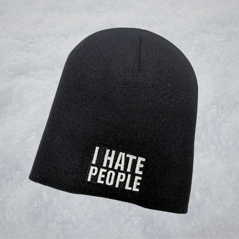 I Hate People Beanie (Black)
