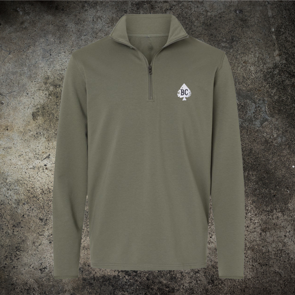 The Quarter Zip Pullover (Olive)