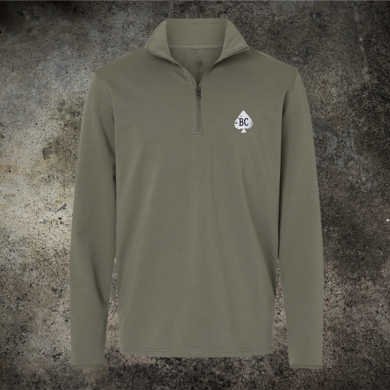 The Quarter Zip Pullover (Olive)