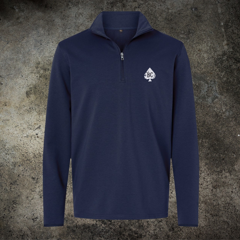 The Quarter Zip Pullover (Navy)
