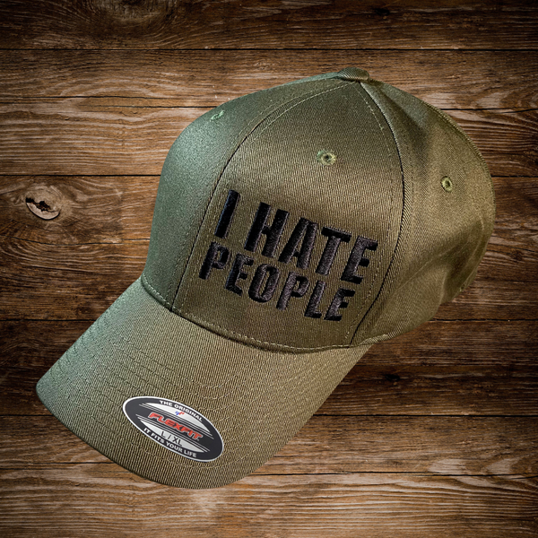 OD Green I Hate People Hat (FlexFit)