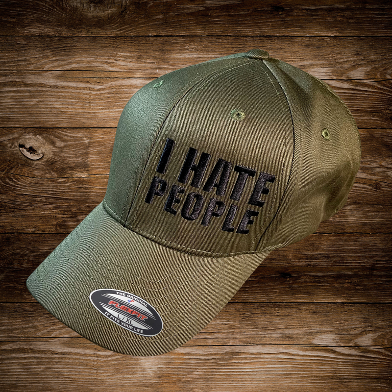 OD Green I Hate People Hat (FlexFit)