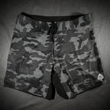 Black Camo Spade Shorts