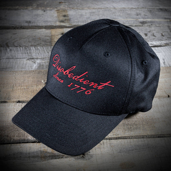 Black Disobedient Hat (FlexFit)