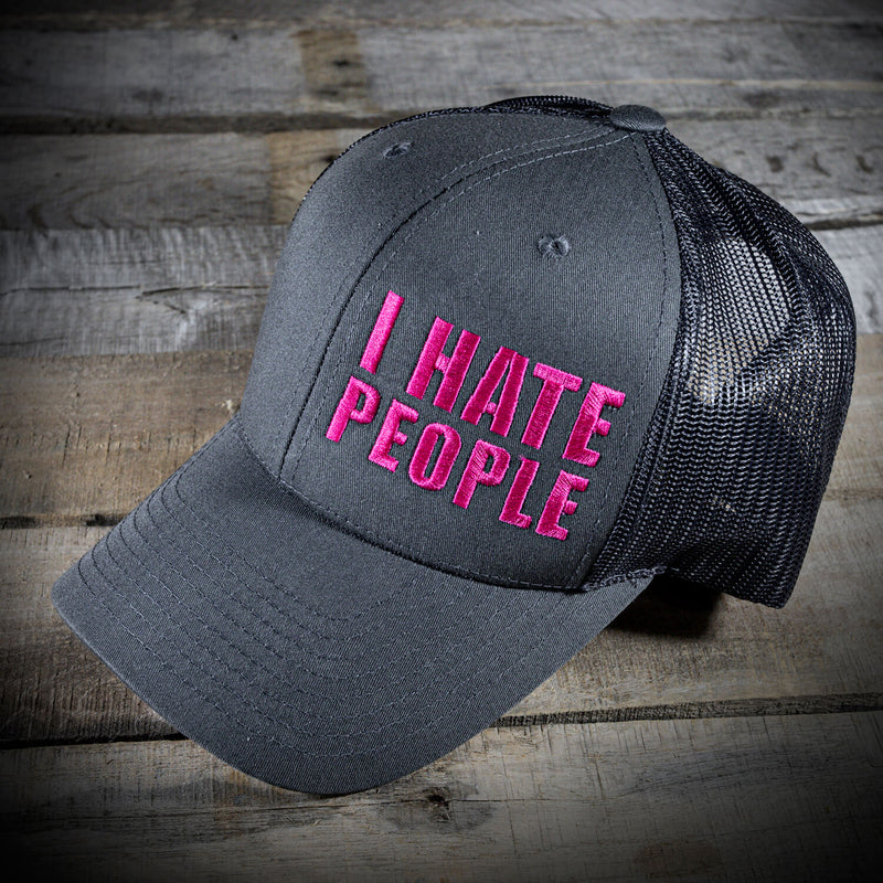 Pink I Hate People Hat (SnapBack)