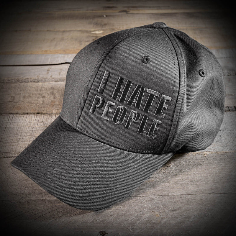 Charcoal I Hate People Hat (FlexFit)