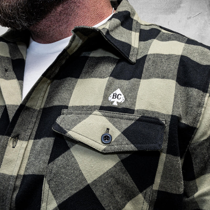 Spade Flannel (Olive)