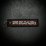 Stupid People Keychain